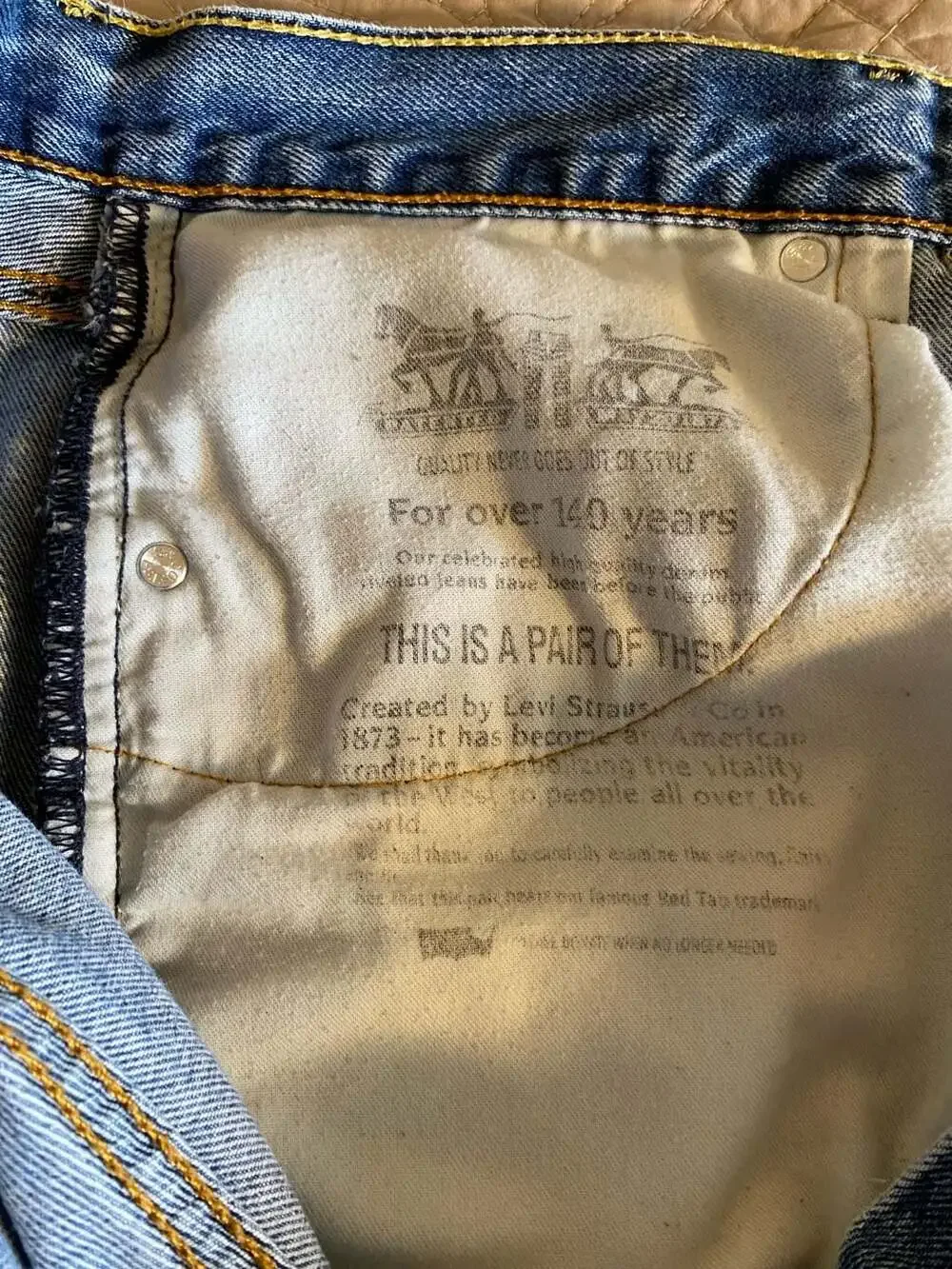 Levi's 505 Straight Leg Jeans in Medium Wash Denim